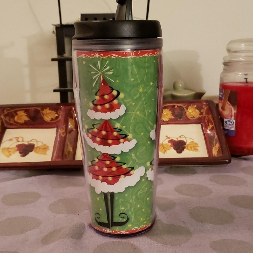 2005 Starbucks Christmas Travel Thermal Mug